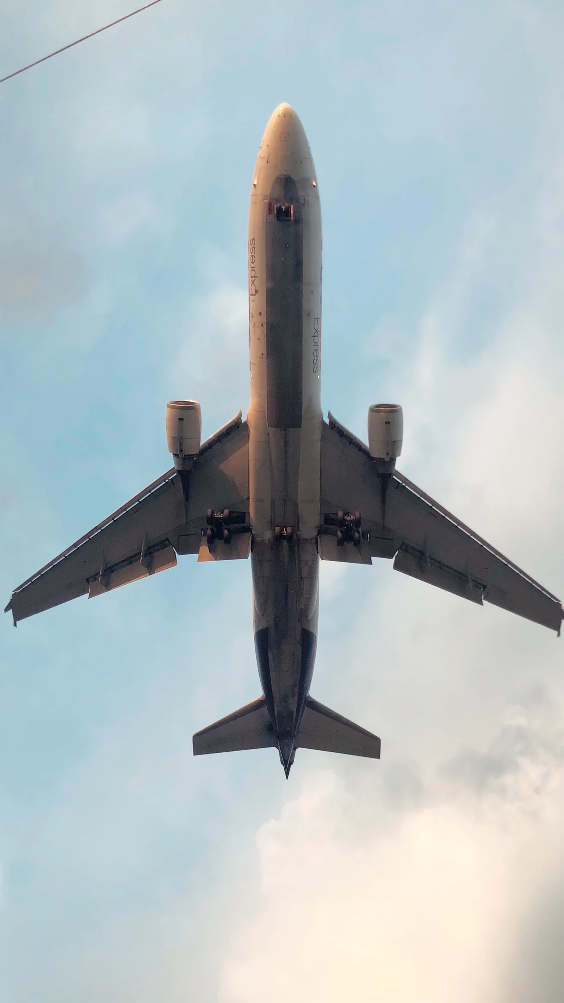Airliner passing overhead
